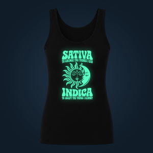 SATIVA, INDICA tank top women